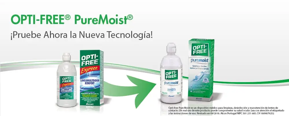 Liquido para lentes de contacto pure moist hot sale