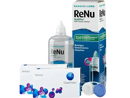 Lentillas Biofinity + Renu Multiplus - Packs