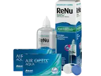 Lentillas Air Optix Aqua + Renu Multiplus - Packs