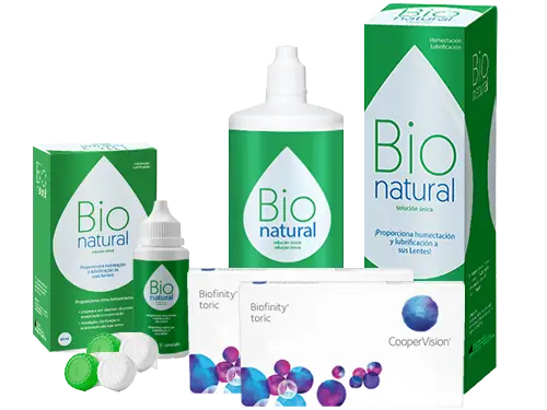 Lentillas Biofinity Toric + BioNatural - Packs