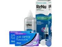 Lentillas Air Optix Plus HydraGlyde Multifocal + Renu Multiplus - Packs