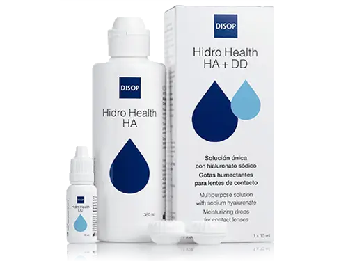 Líquido para Lentillas Hidro Health HA + Gotas DD