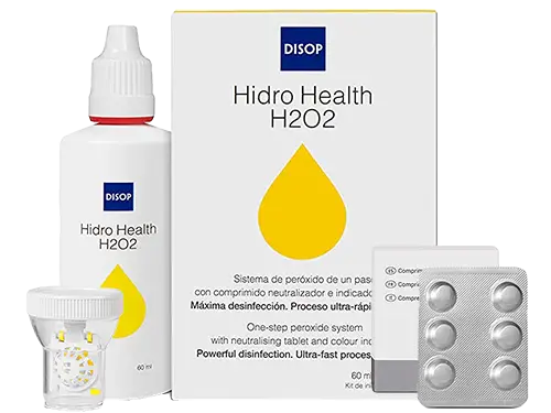 Líquido para Lentillas Hidro Health H2O2 Kit Viaje