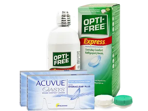 Lentillas Acuvue Oasys for Astigmatism + Opti-Free Express - Packs