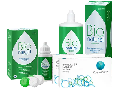 Lentillas Biomedics 55 Evolution + BioNatural - Packs