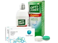 Lentillas Biomedics 55 Evolution + Opti-Free Express - Packs