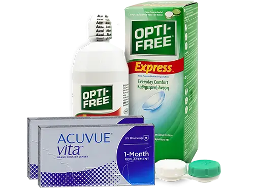 Lentillas Acuvue Vita + Opti-Free Express - Packs