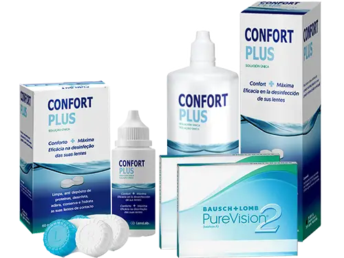 Lentillas Purevision2 + Confort Plus - Packs