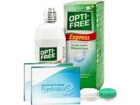 Lentillas Purevision2 + Opti-Free Express - Packs