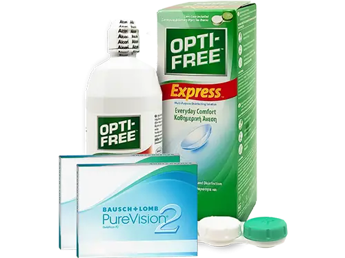 Lentillas Purevision2 + Opti-Free Express - Packs