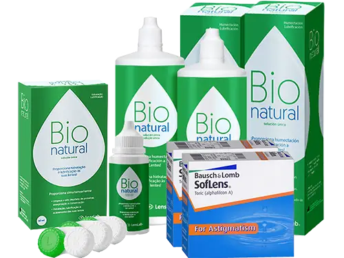 Lentillas Soflens Toric + BioNatural - Packs